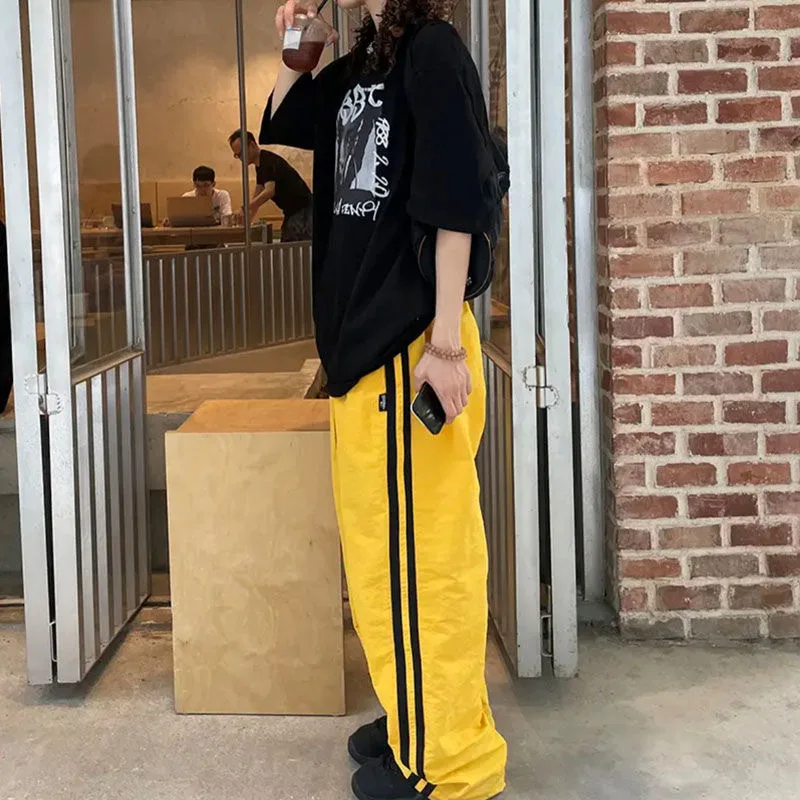 Retro Track Pant - Y2K-Pantalon de Survêtement Vintage Blanc pour