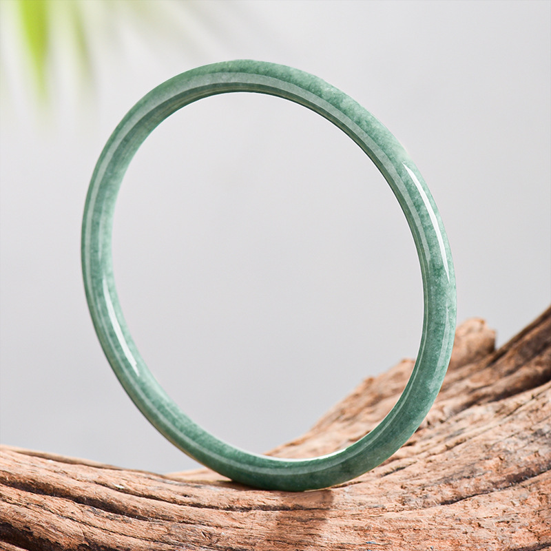 Vintage Fashion Designers - Bracelet en jade birman naturel, véritable