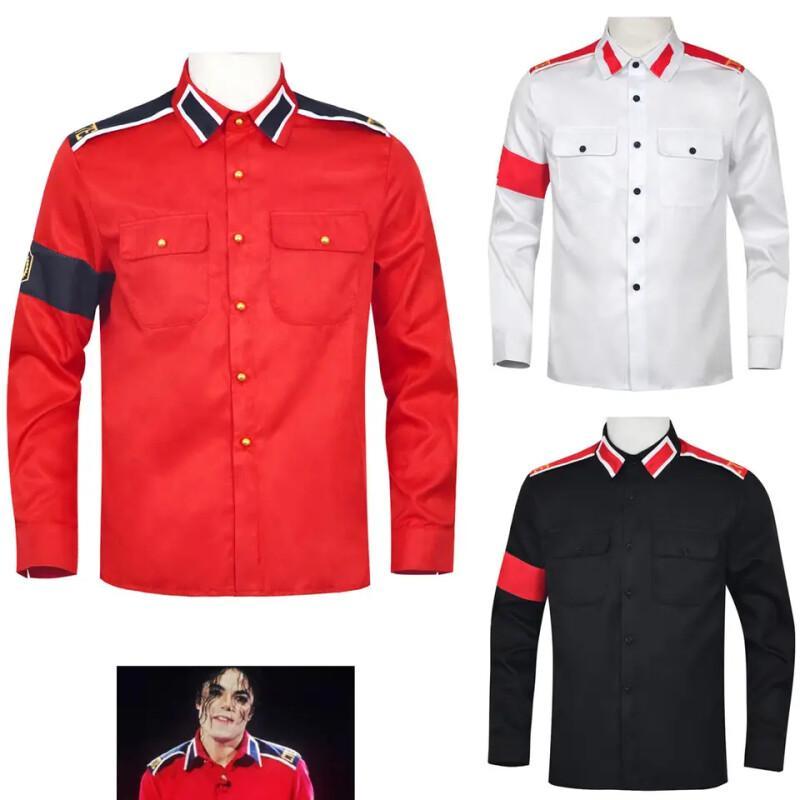 Vintage Victorian Fashion - Chemise militaire anti-guerre Michael Jackson pour