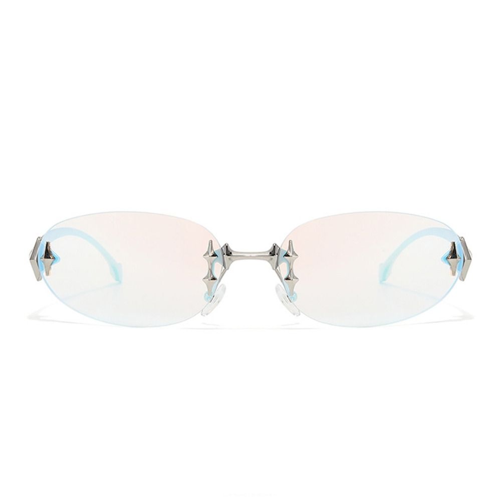 Vintage Fashion Y2K - Lunettes de soleil sans monture style