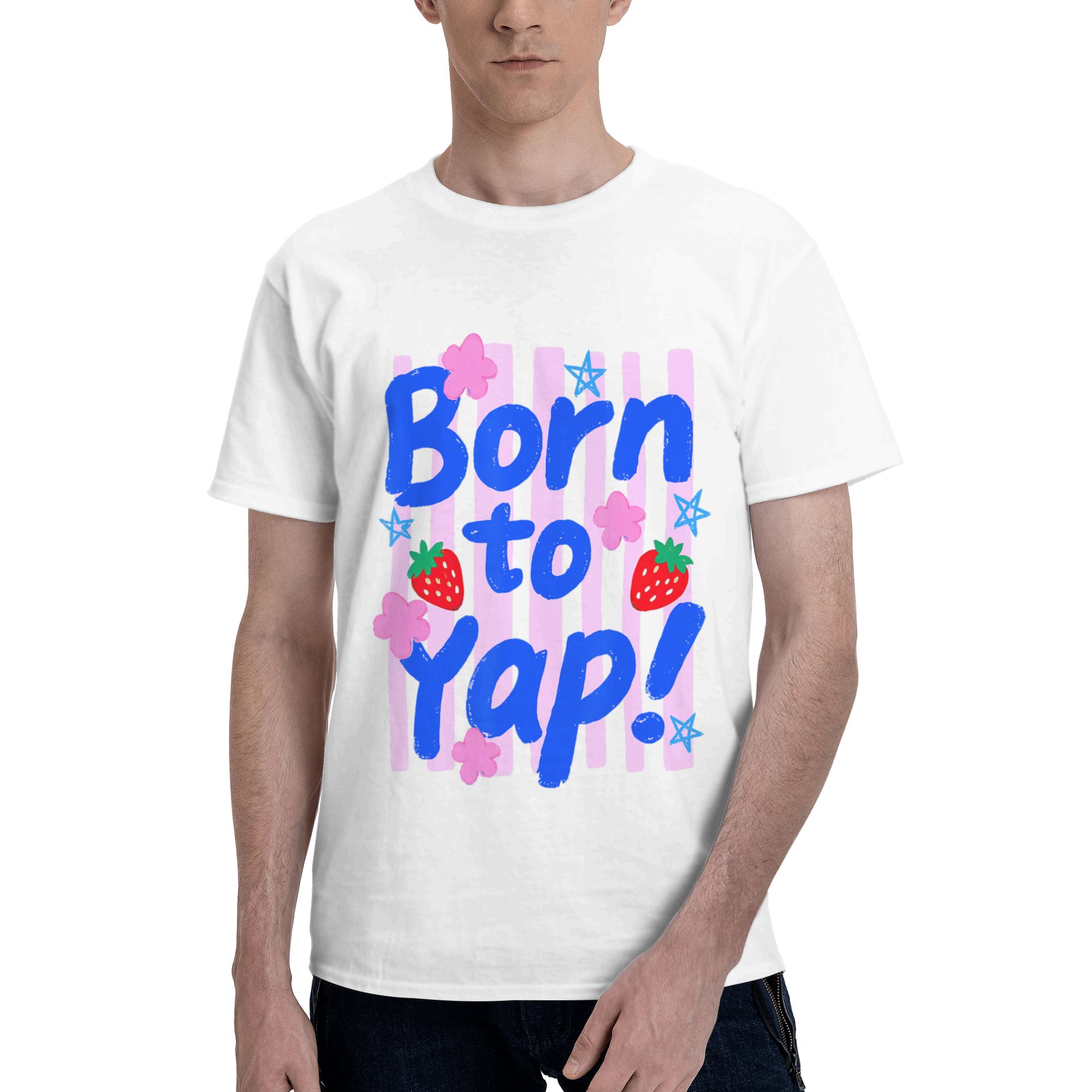 Vintage Fashion Gen Z - T-shirt pour hommes Preppy Born to