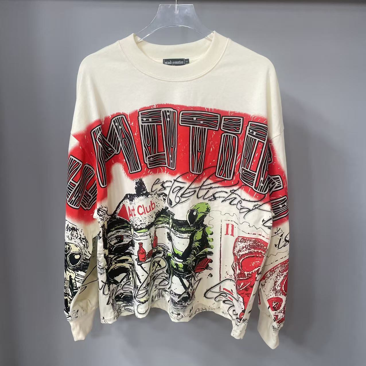 Vintage Fashion Designers - T-shirt à manches longues MIXED-EMOTION de