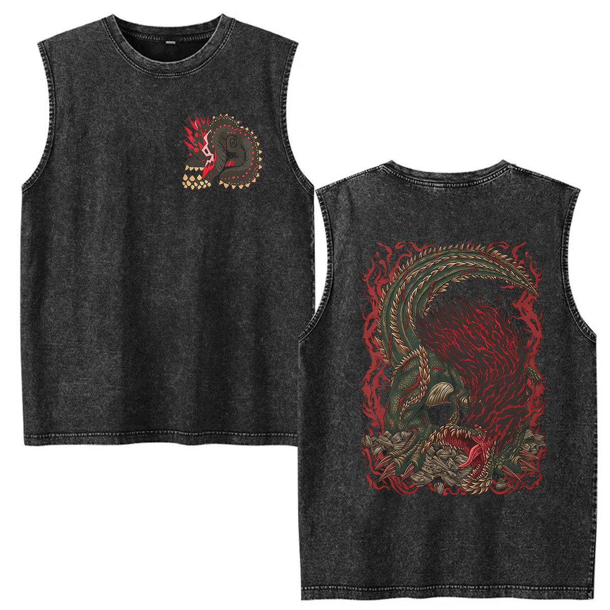 Vintage Fashion Game - T-shirts Homme Monster Hunter Deviljho The
