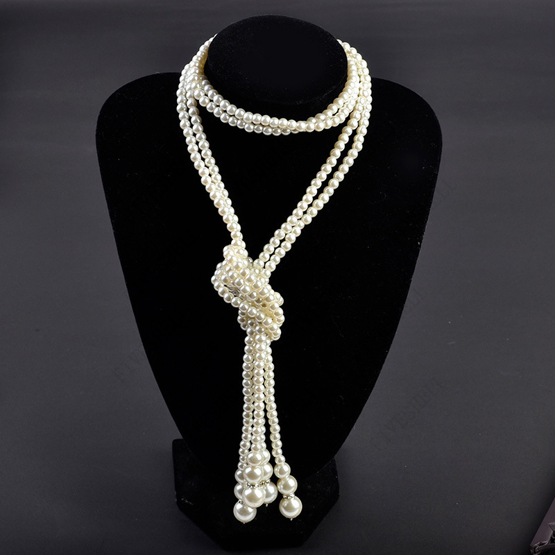 Vintage Fashion Guild - Collier de perles des années 1920,