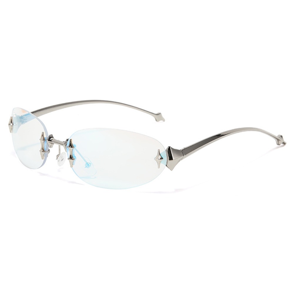 Vintage Fashion Y2K - Lunettes de soleil sans monture style