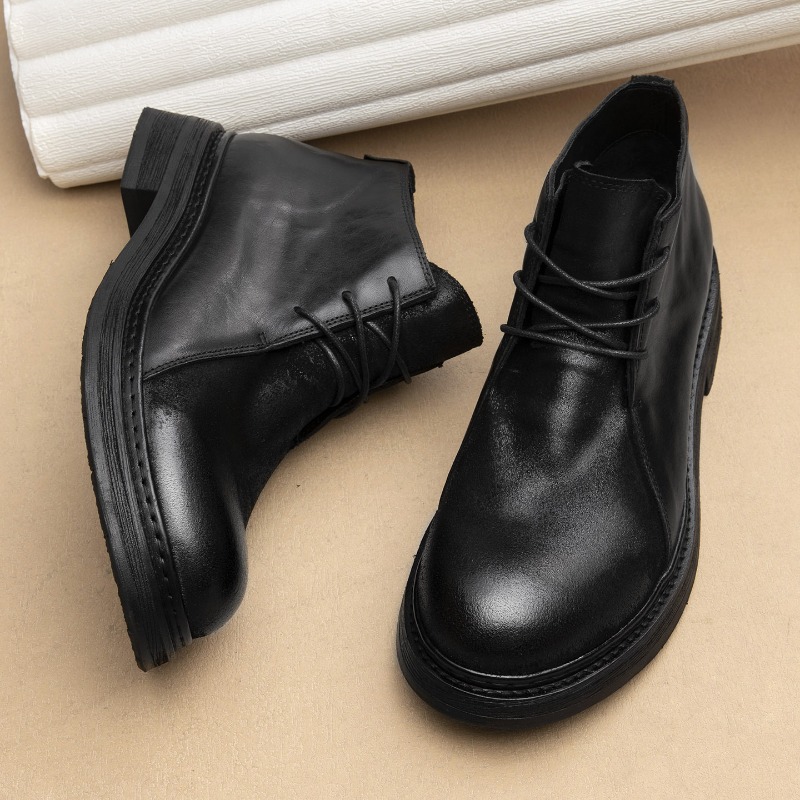 Vintage Fashion Luxury - Bottes en cuir véritable vintage pour