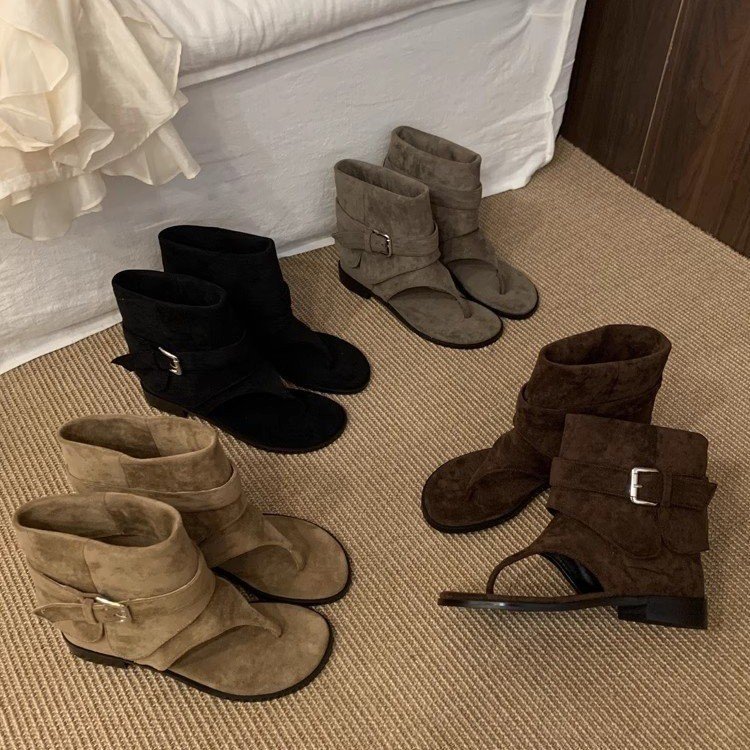 Vintage Fashion Luxury - Femmes Peep Toe bottes été nouvelles