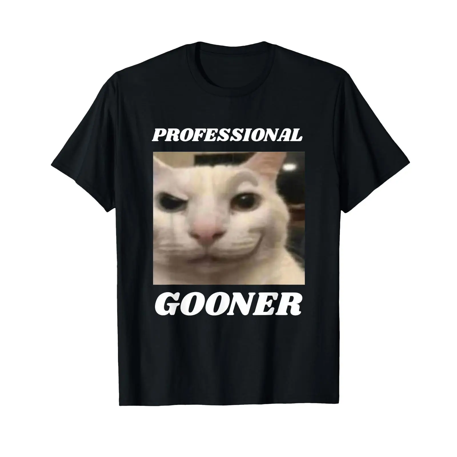 Vintage Fashion Gen Z - T-shirt Meme Chat Rouge Amusant Gooner