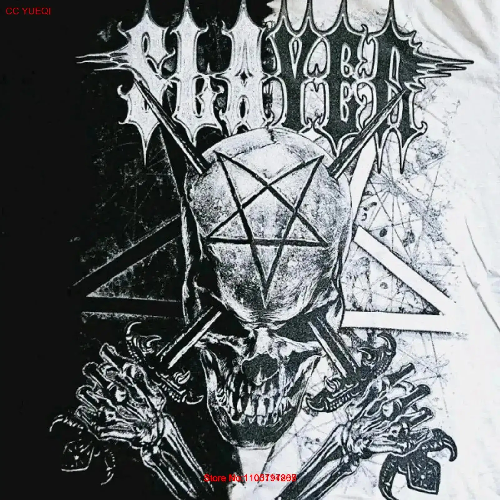 Tie Dye Shirt Vintage - Slayer Band Thrash Heavy Metal Noir