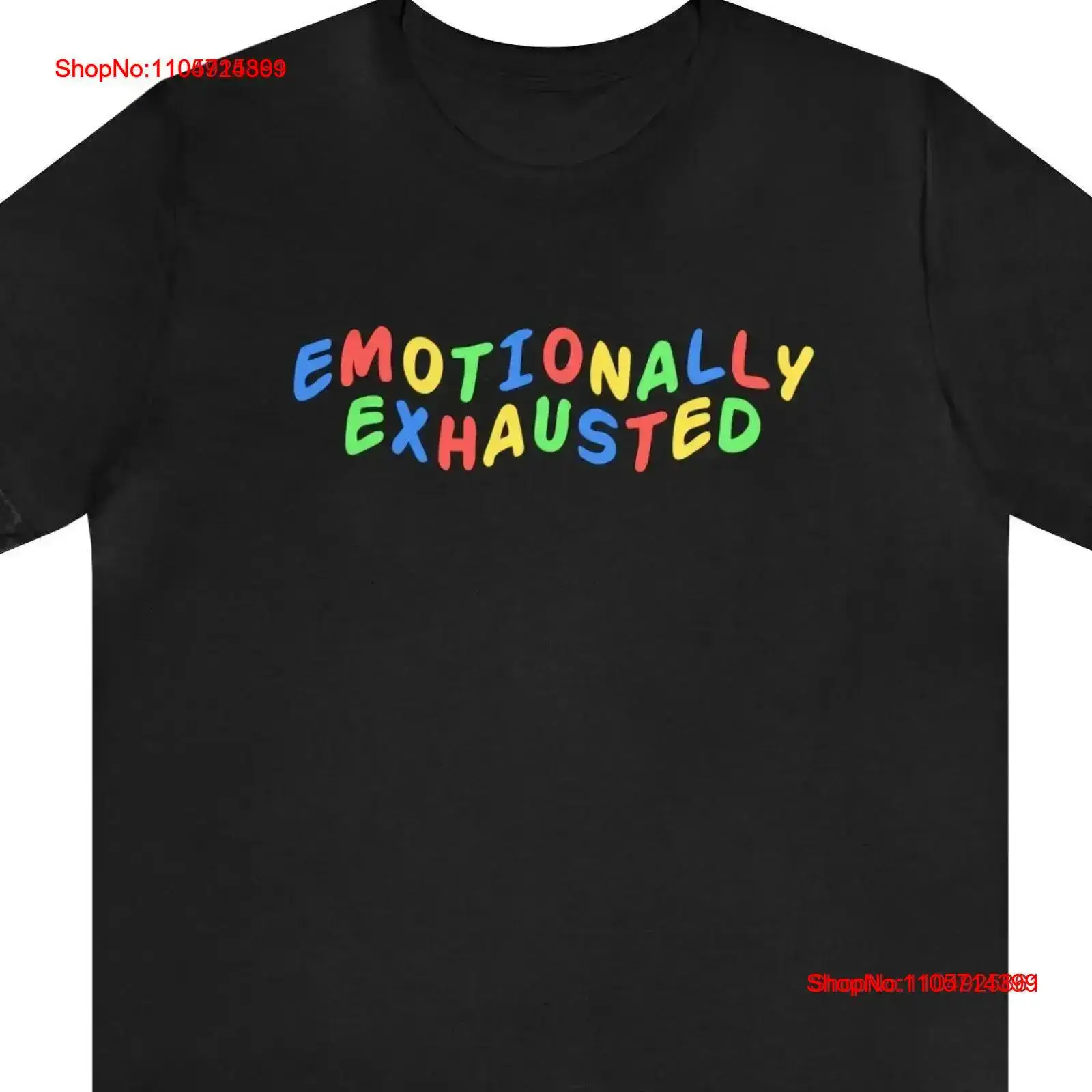 Vintage Fashion Gen Z - T-shirt drôle « Emotionally Exhausted »