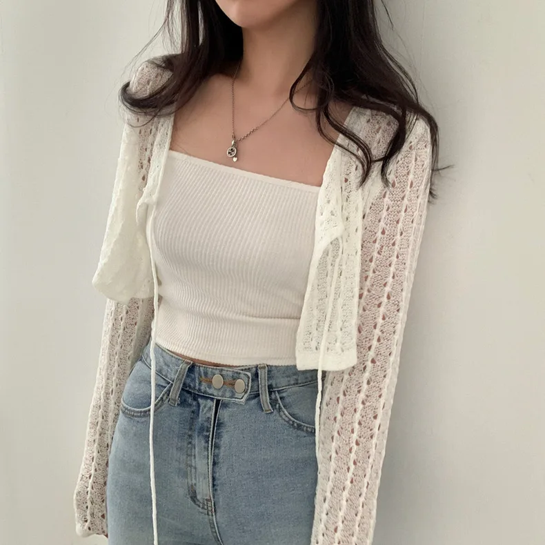 Cardigan court à nouer devant  - Crochet Top Boho avis et prix