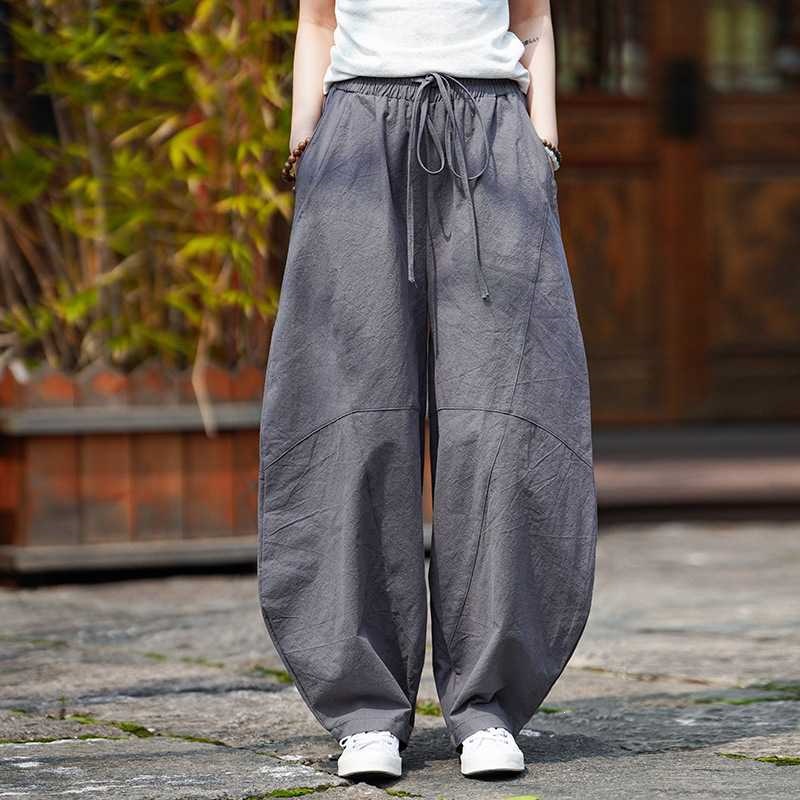 Pantalon Harem en Coton et Lin - Retro Track Pant avis et prix