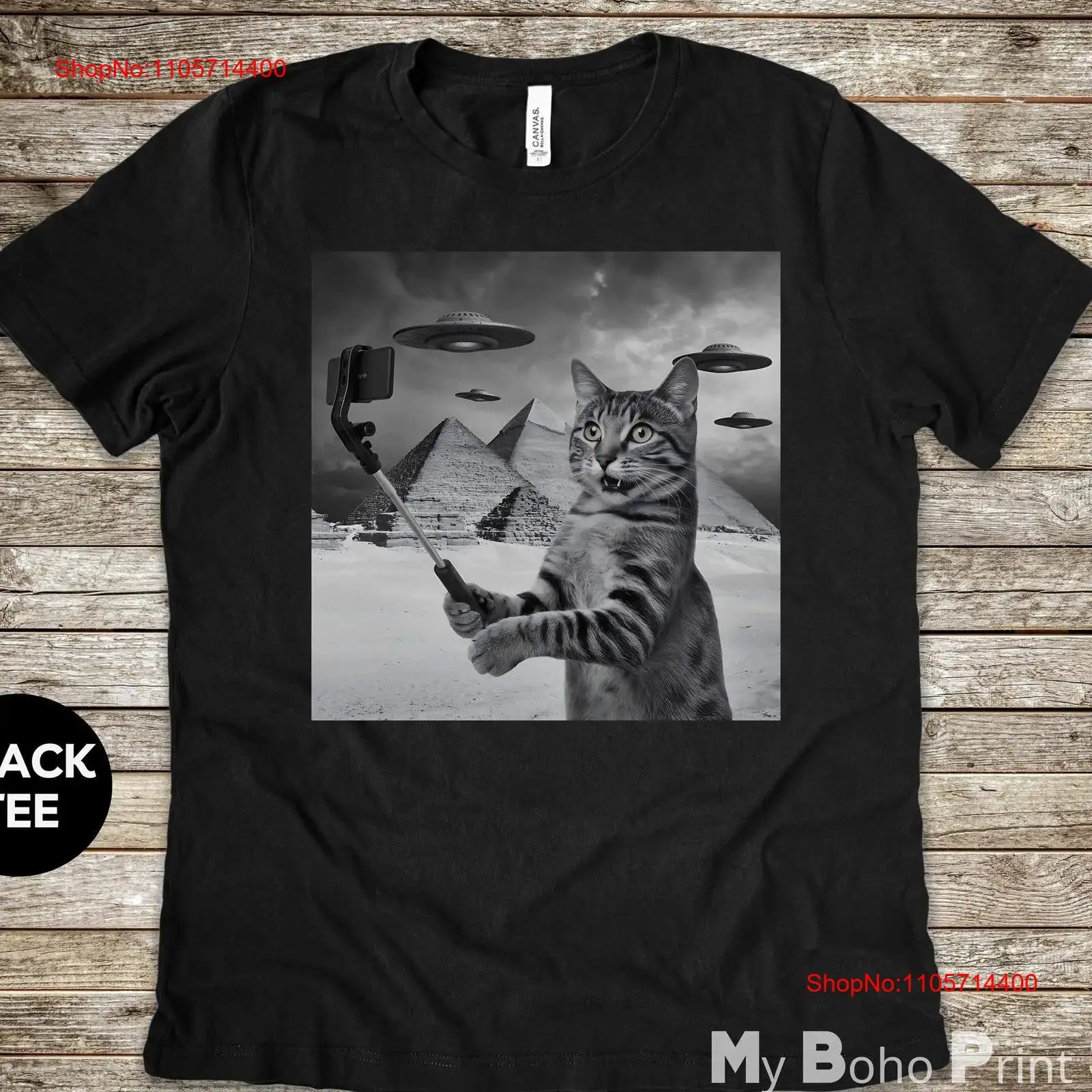 T-shirt Selfie Chat, motif Ali - Vintage Fashion Photographers avis et prix