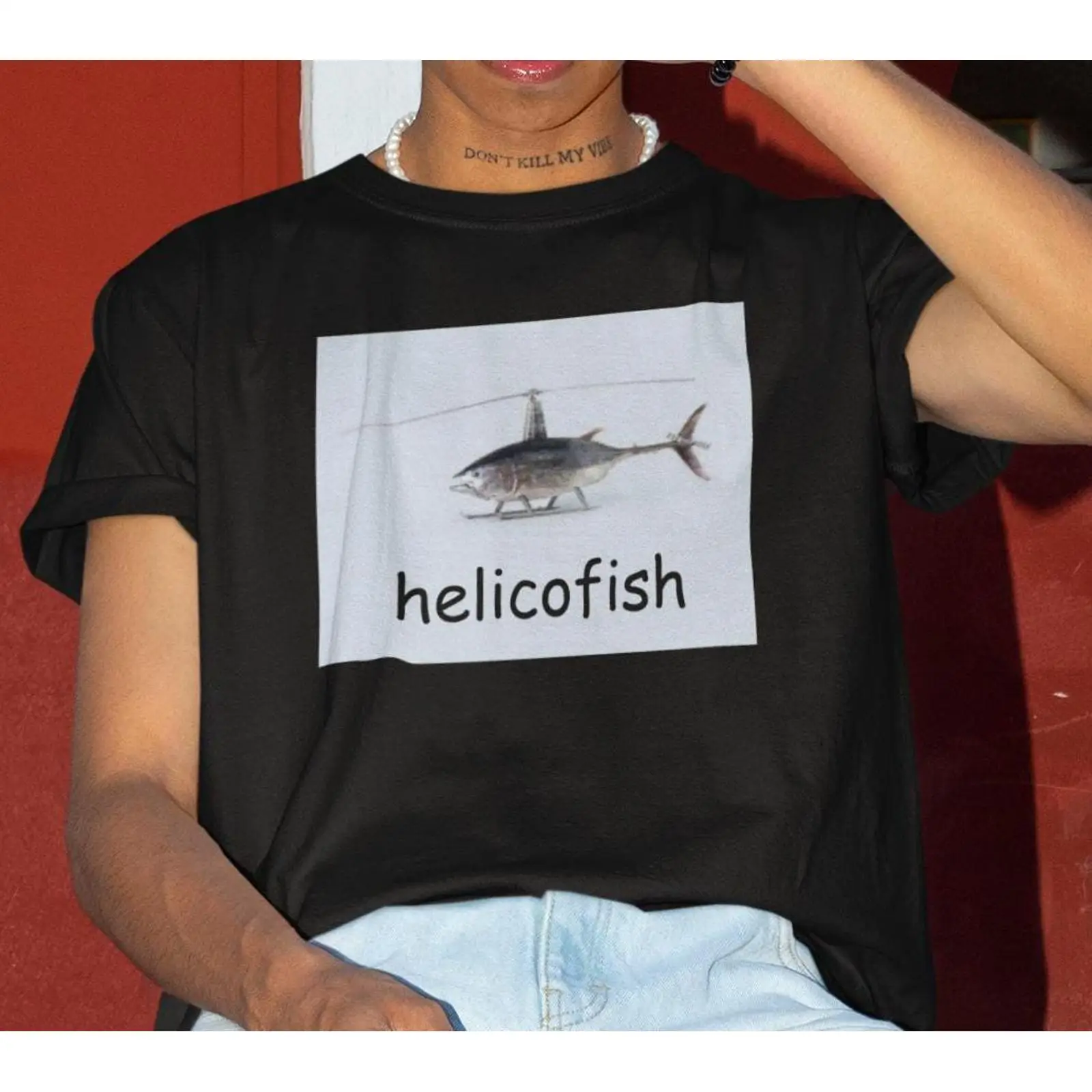 T-shirt humoristique Helicofis - Vintage Fashion Gen Z avis et prix