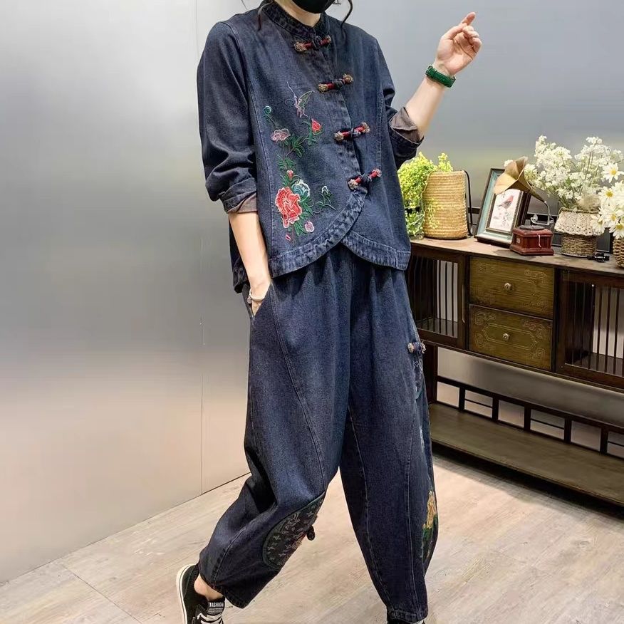 Ensemble deux pièces en denim  - Vintage Fashion Ai avis et prix