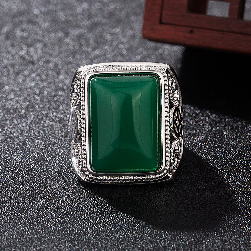 Bagues en Jade naturel vert, b - Vintage Fashion Luxury avis et prix