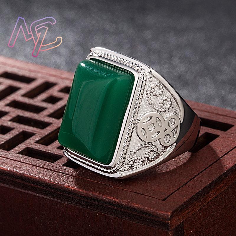 Bagues en Jade naturel vert, b - Vintage Fashion Luxury avis et prix