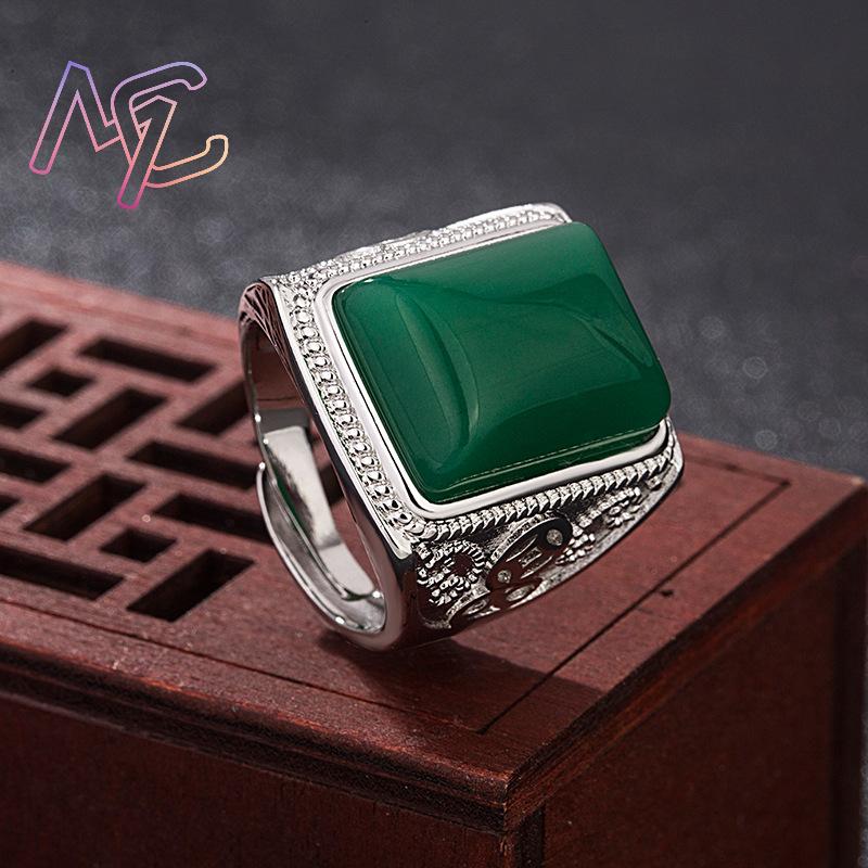 Bagues en Jade naturel vert, b - Vintage Fashion Luxury avis et prix