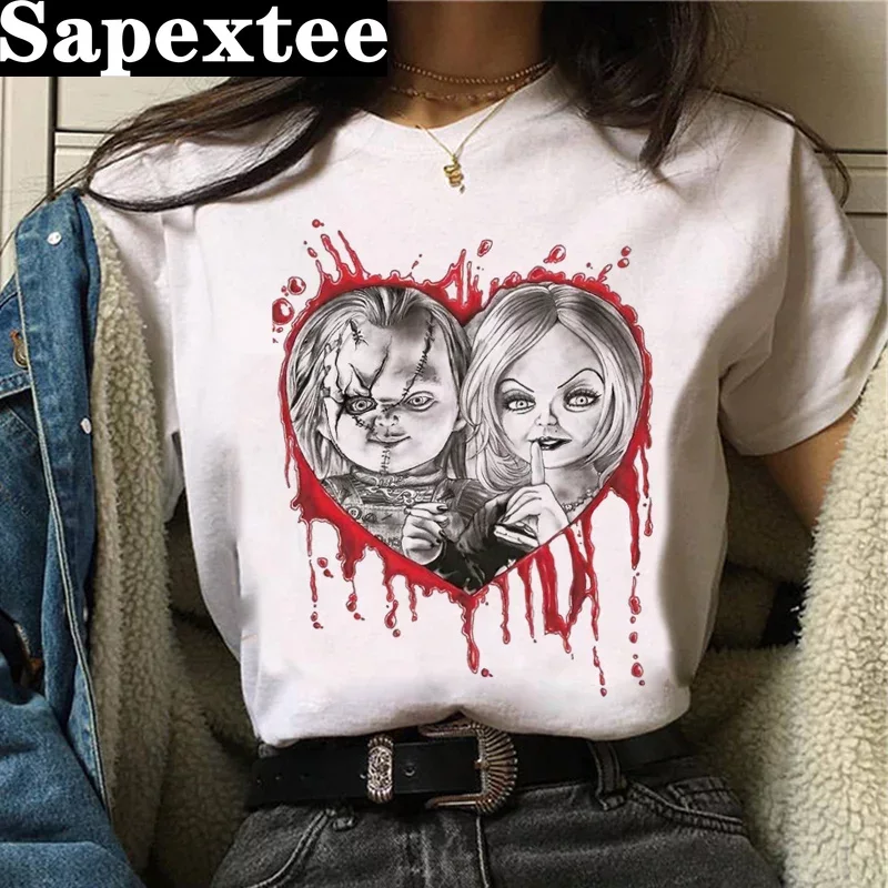 Chucky t-shirt femmes imprimer - Tie Dye Shirt Vintage avis et prix