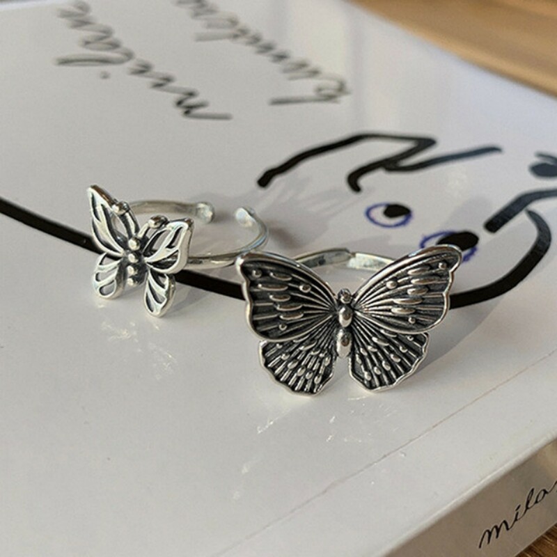 Bagues papillon en argent Ster - Vintage Fashion Guild avis et prix