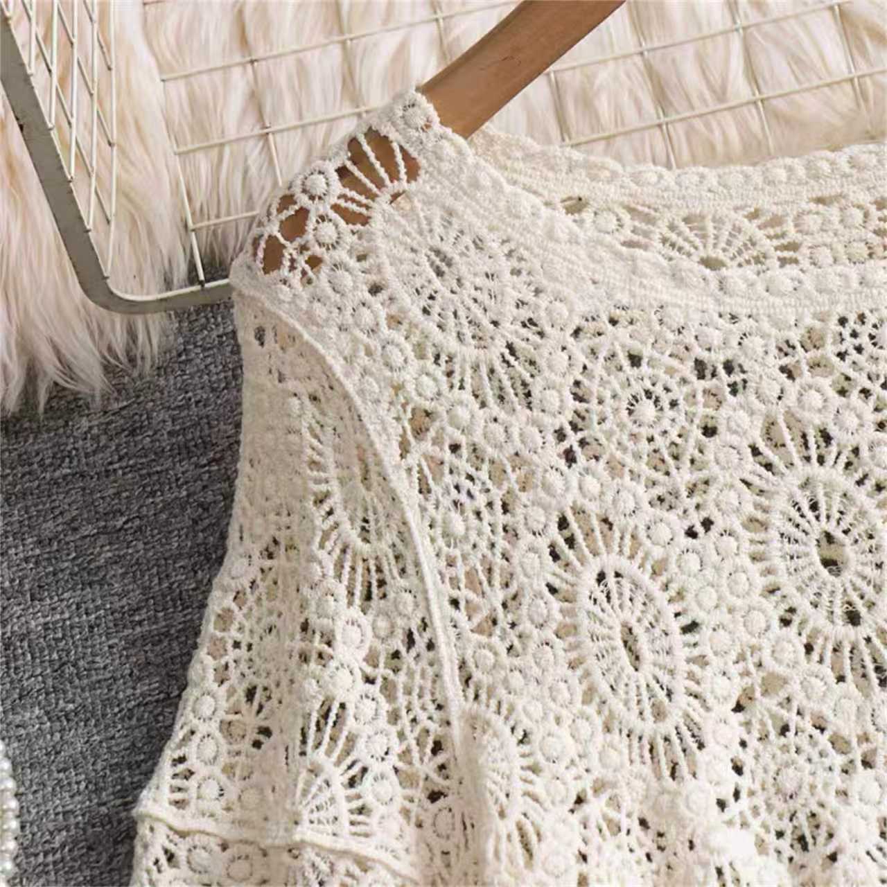 Cardigan ajouré au Crochet pou - Crochet Top Boho avis et prix
