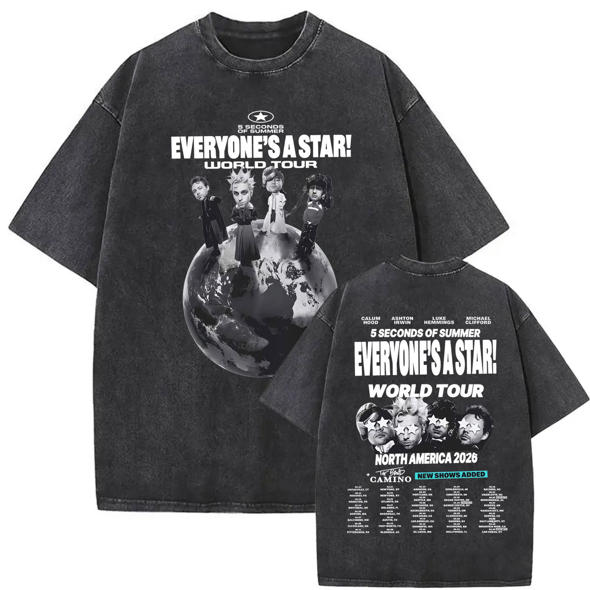 T-shirt Vintage Délavé 5 Secon - Vintage Fashion World avis et prix