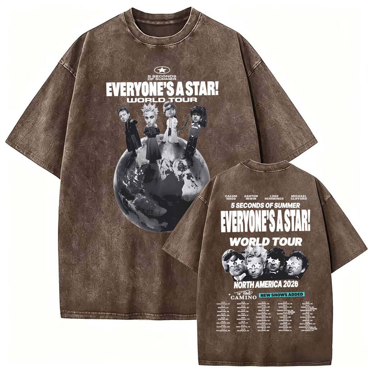 T-shirt Vintage Délavé 5 Secon - Vintage Fashion World avis et prix