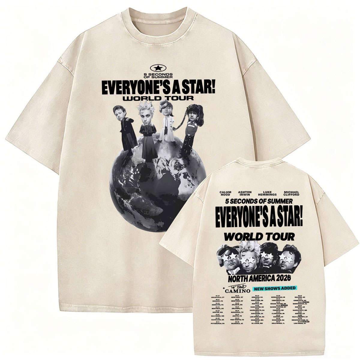 T-shirt Vintage Délavé 5 Secon - Vintage Fashion World avis et prix