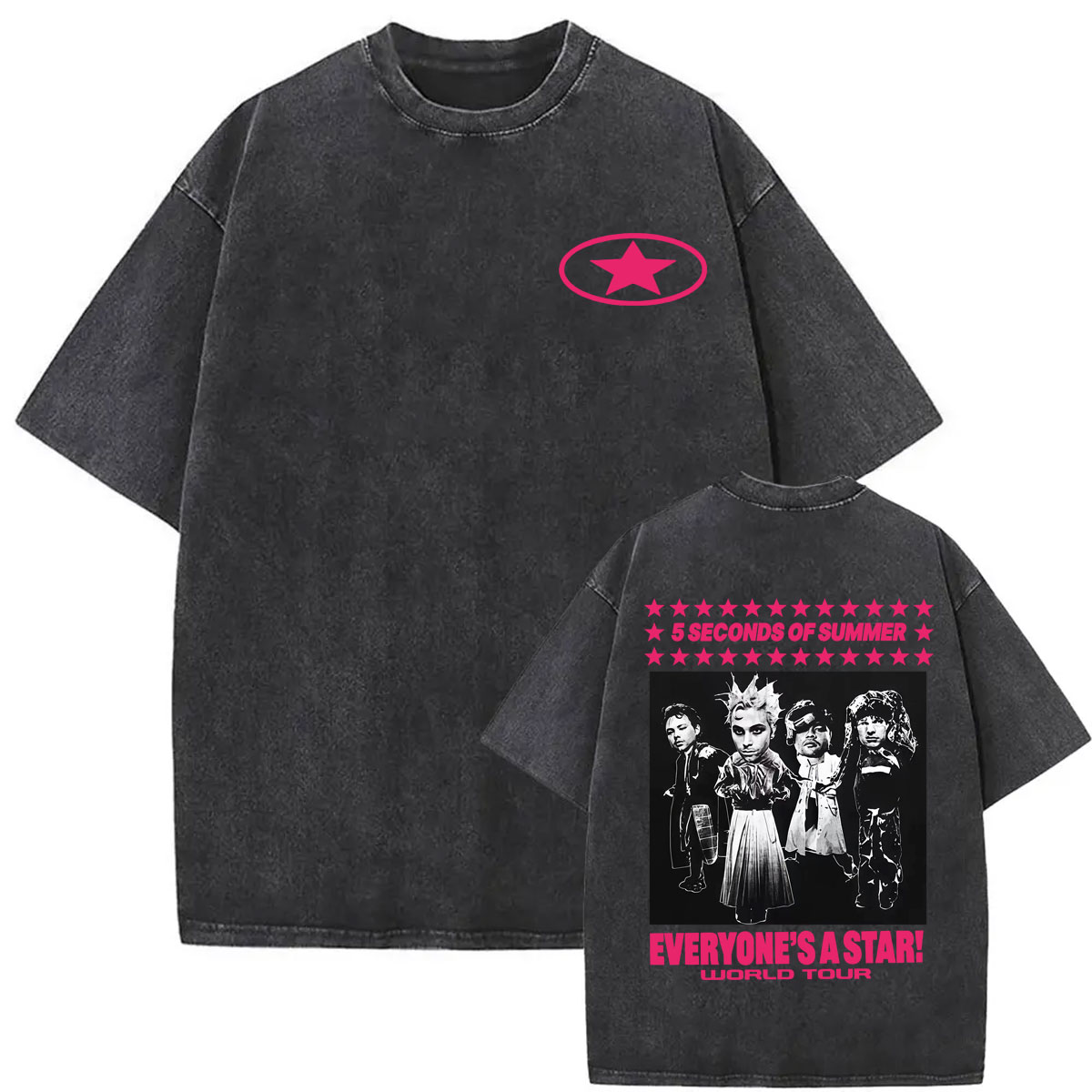 T-shirt Vintage Délavé 5 Secon - Vintage Fashion World avis et prix