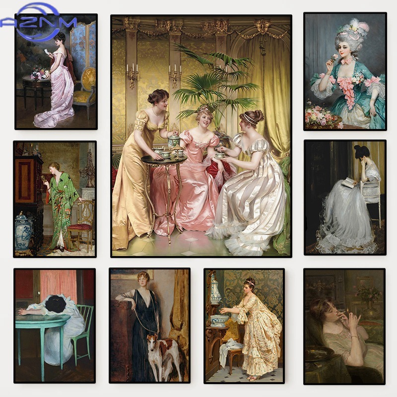 Affiche de portrait féminin de - Vintage Victorian Fashion avis et prix