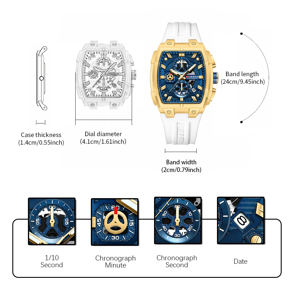 Montre vintage de luxe CURREN  - Vintage Fashion Luxury avis et prix