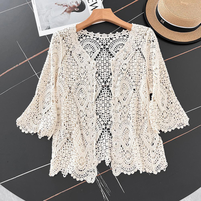Cardigan en crochet à col ouve - Crochet Top Boho avis et prix