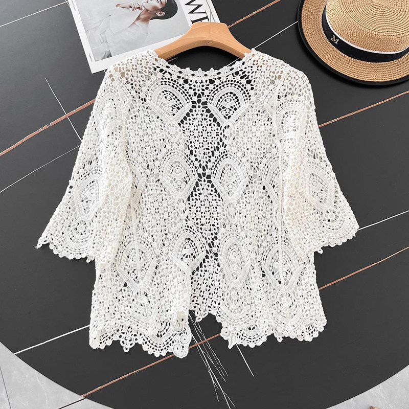 Cardigan en crochet à col ouve - Crochet Top Boho avis et prix