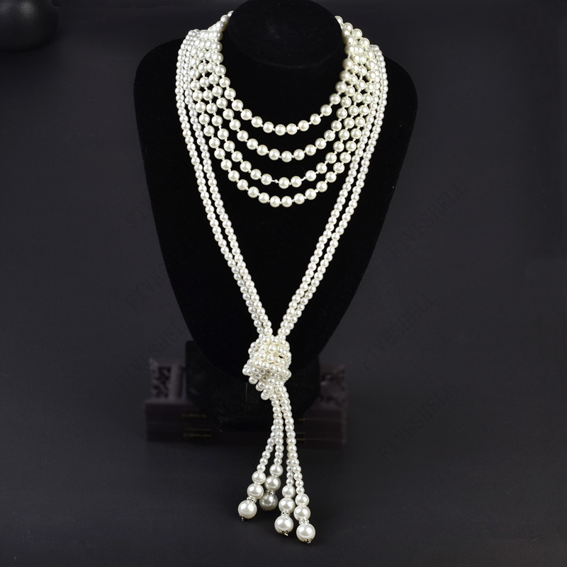 Collier de perles des années 1 - Vintage Fashion Guild avis et prix