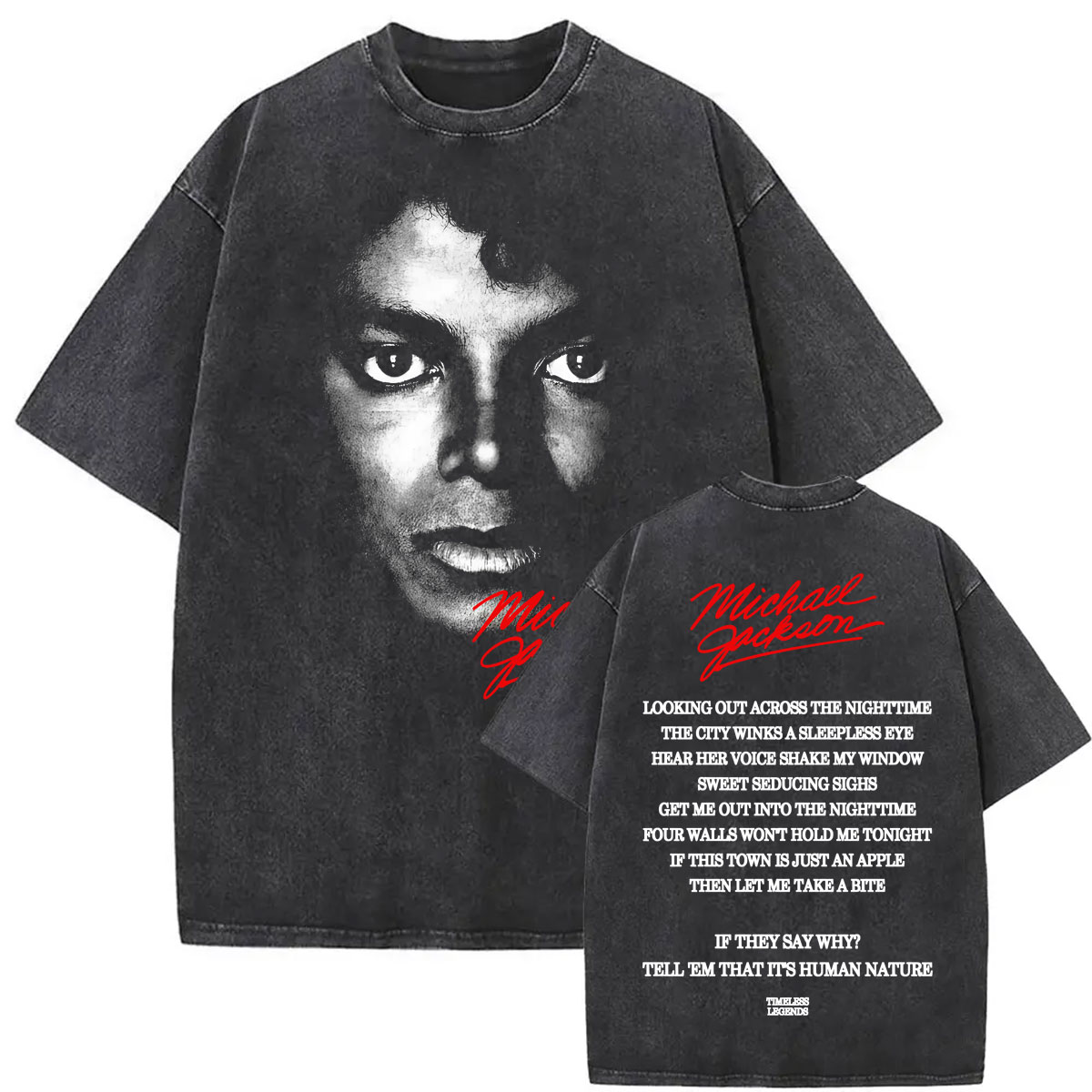 T-shirt King of Pop Michael Ja - Vintage Fashion World avis et prix