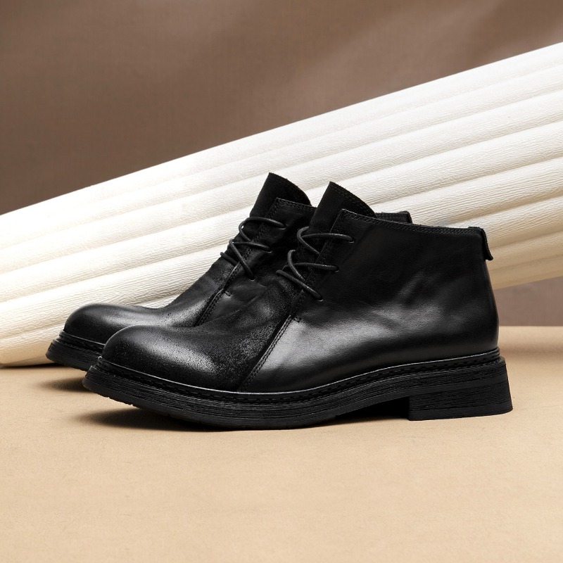 Bottes en cuir véritable vinta - Vintage Fashion Luxury avis et prix