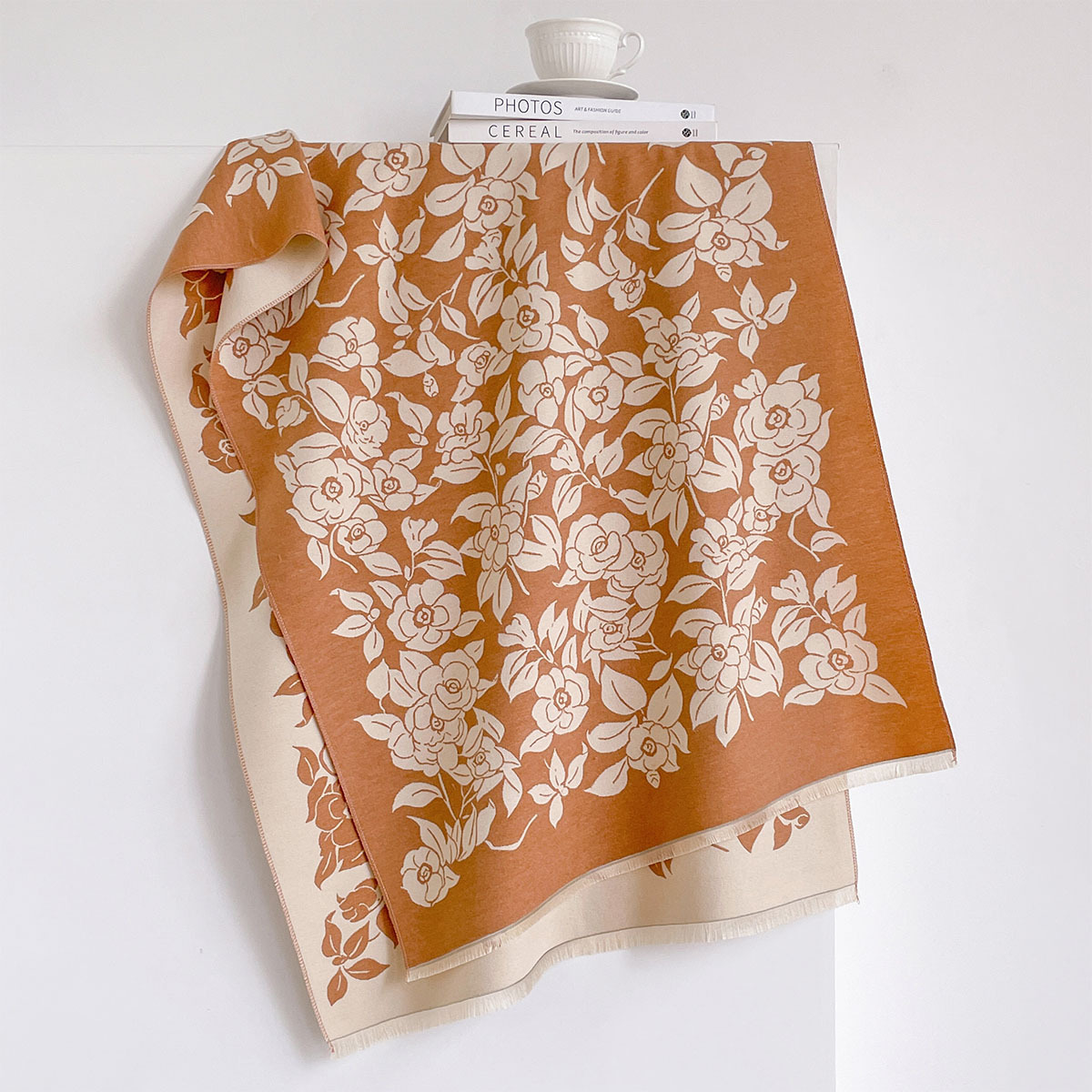 Écharpe en cachemire à texture - Vintage Fashion Outfit avis et prix