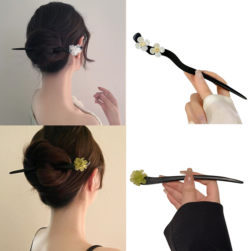Bâtons de cheveux en bois de S - Vintage Fashion Outfit avis et prix