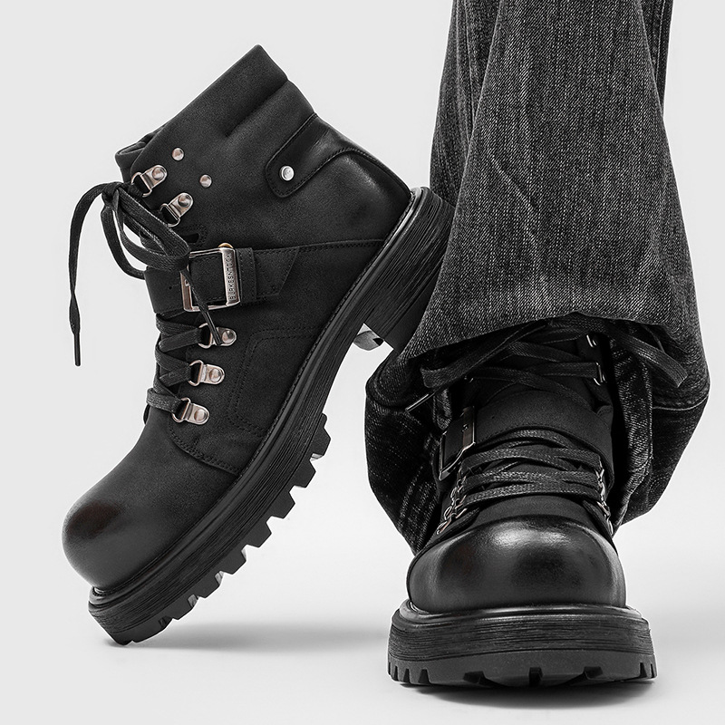 Marque hommes bottes en cuir m - Vintage Fashion Luxury avis et prix
