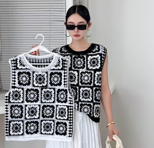 Haut au crochet Granny Square  - Crochet Top Boho avis et prix