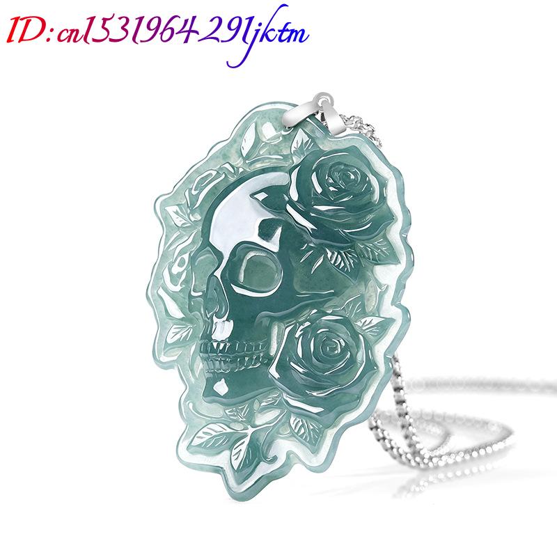 Collier Pendentif Crâne en Jad - Vintage Fashion Luxury avis et prix